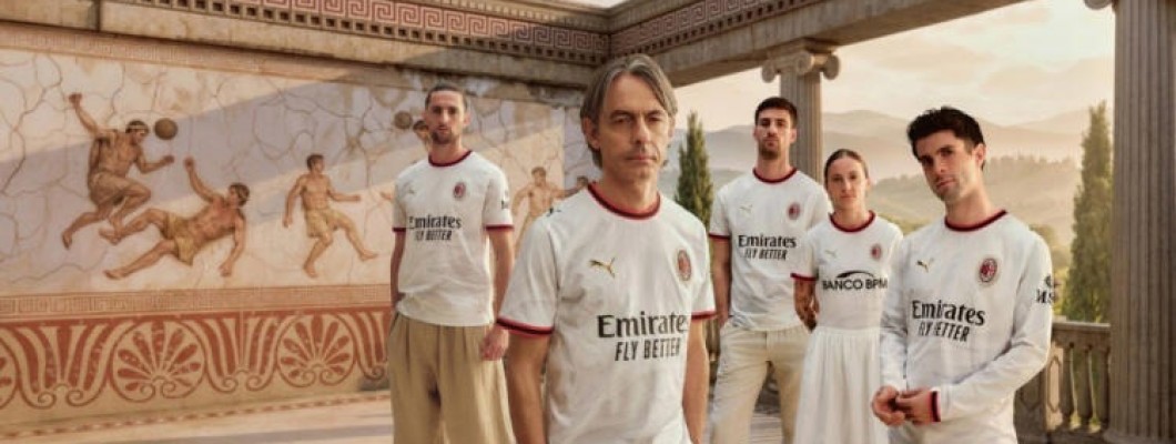 Filippo Inzaghi is het gezicht van het nieuwe Milan-shirt