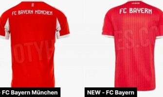 Gouden elementen keren terug op de shirts van Bayern München