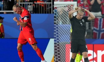 Haalands kapsel bleef perfect in model, zelfs na een sprint van 90 minuten