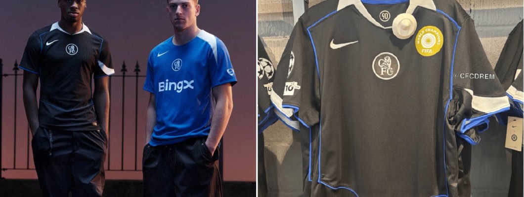 Het gouden clublogo prijkt op het clubembleem