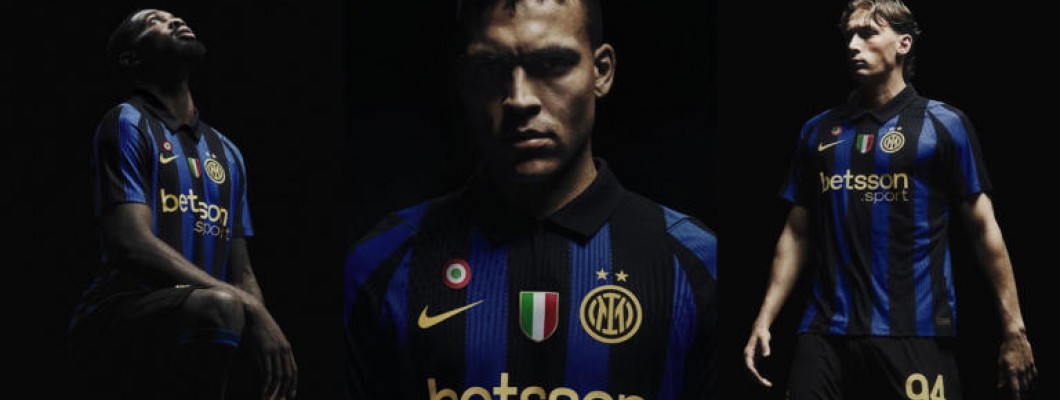 Het nieuwe shirt van Inter Milan is voorzien van gouden sterren