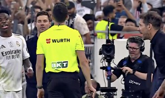 Simeone provoceerde Vinicius herhaaldelijk en kreeg daarvoor een gele kaart