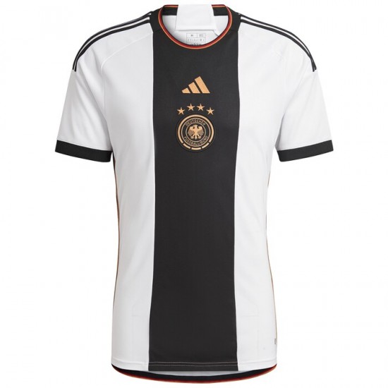 Duitsland Heren Shirt met Bedrukking Thuis WK 2022 Korte Mouw