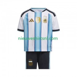 Argentinië Kind Shirt met Bedrukking Thuis WK 2026 Korte Mouw