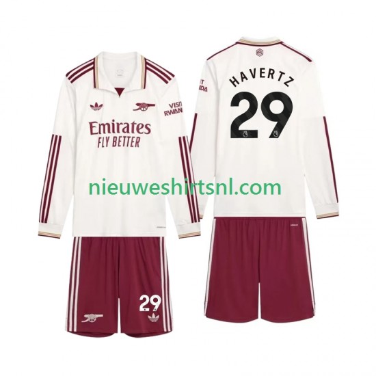 Arsenal Kind Shirt met Bedrukking Havertz 29 Derde 2025-2026 Lange Mouw