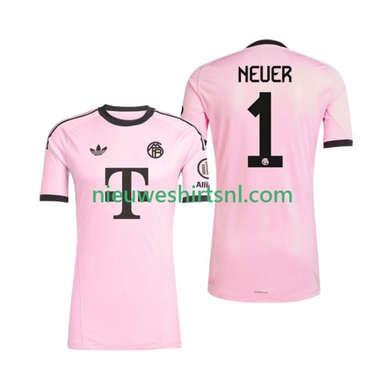 FC Bayern München Heren Shirt met Bedrukking Doelman Manuel Neuer 1 UCL Derde 2025-2026 Korte Mouw