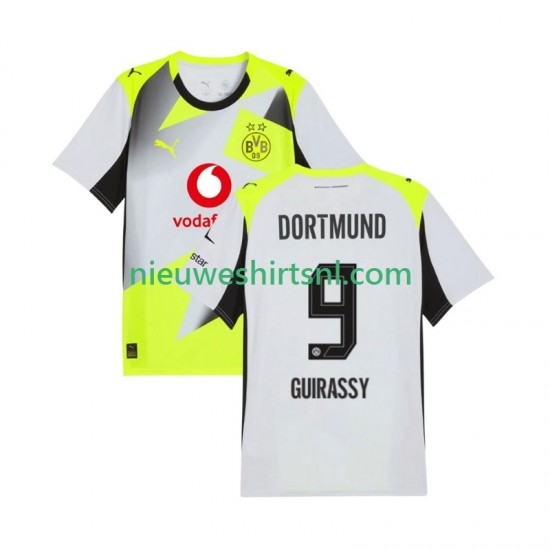 Borussia Dortmund Heren Shirt met Bedrukking Serhou Guirassy 9 Uit 2025-2026 Korte Mouw