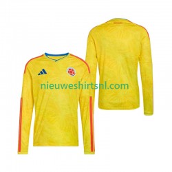 Colombia Heren Shirt met Bedrukking Thuis WK 2026 Lange Mouw
