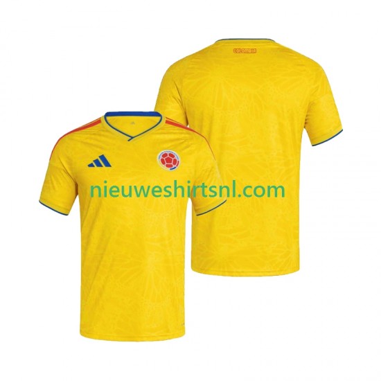 Colombia Heren Shirt met Bedrukking Thuis WK 2026 Korte Mouw