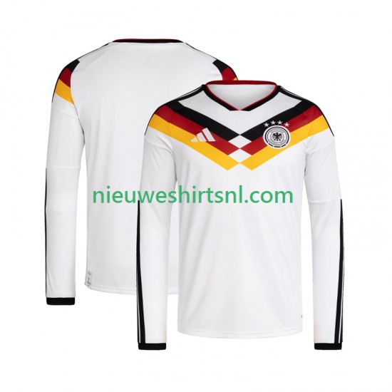Duitsland Heren Shirt met Bedrukking Thuis WK 2026 Lange Mouw