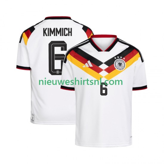 Duitsland Heren Shirt met Bedrukking Joshua Kimmich 6 Thuis WK 2026 Korte Mouw