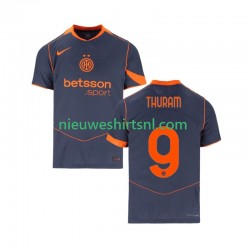 Inter Milan Heren Shirt met Bedrukking Marcus Thuram 9 Derde 2025-2026 Korte Mouw