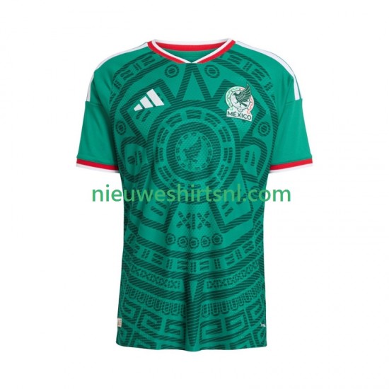Mexico Heren Shirt met Bedrukking Thuis WK 2026 Korte Mouw