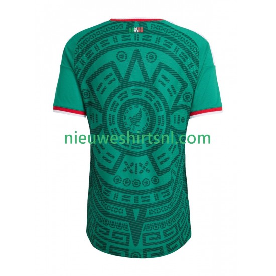Mexico Heren Shirt met Bedrukking Thuis WK 2026 Korte Mouw
