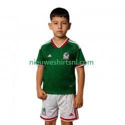 Mexico Kind Shirt met Bedrukking Thuis WK 2026 Korte Mouw