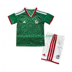 Mexico Kind Shirt met Bedrukking Thuis WK 2026 Korte Mouw