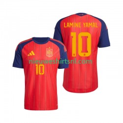 Spanje Heren Shirt met Bedrukking Lamine Yamal 10 Thuis WK 2026 Korte Mouw