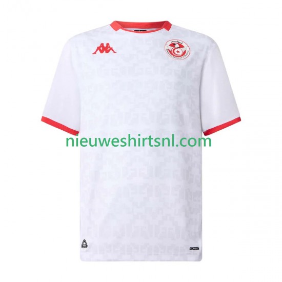 Tunesië Heren Shirt met Bedrukking Uit 2025 Korte Mouw