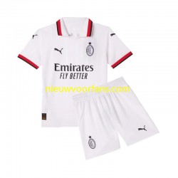 AC Milan Kind Shirt met Bedrukking Uit 2024-2025 Korte Mouw