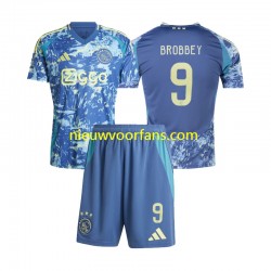 AFC Ajax Kind Shirt met Bedrukking Brian Brobbey 9 Uit 2024-2025 Korte Mouw