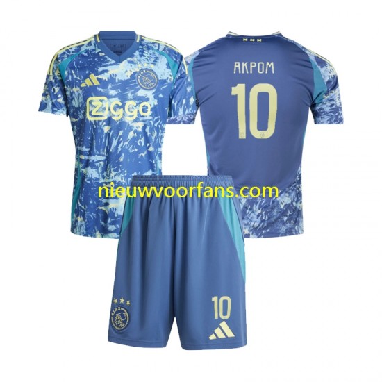 AFC Ajax Kind Shirt met Bedrukking Chuba Akpom 10 Uit 2024-2025 Korte Mouw