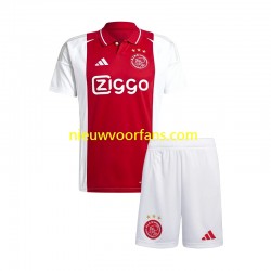 AFC Ajax Kind Shirt met Bedrukking Thuis 2024-2025 Korte Mouw