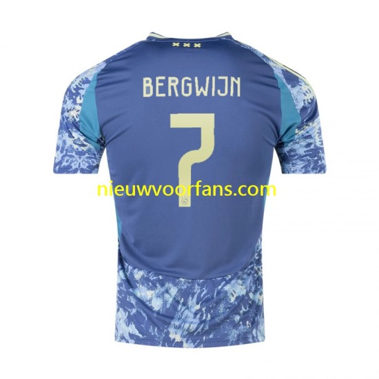 AFC Ajax Heren Shirt met Bedrukking Steven Bergwijn 7 Uit 2024-2025 Korte Mouw