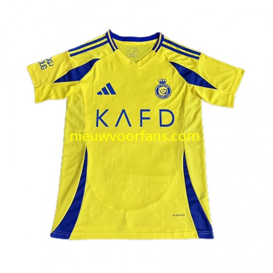 Heren Shirt met Bedrukking Al Nassr Thuis 2024-2025 Korte Mouw