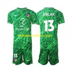 Atlético Madrid Kind Shirt met Bedrukking Doelman Jan Oblak 13 Uit 2024-2025 Korte Mouw