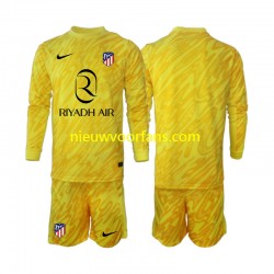 Atlético Madrid Kind Shirt met Bedrukking Doelman Derde 2024-2025 Lange Mouw