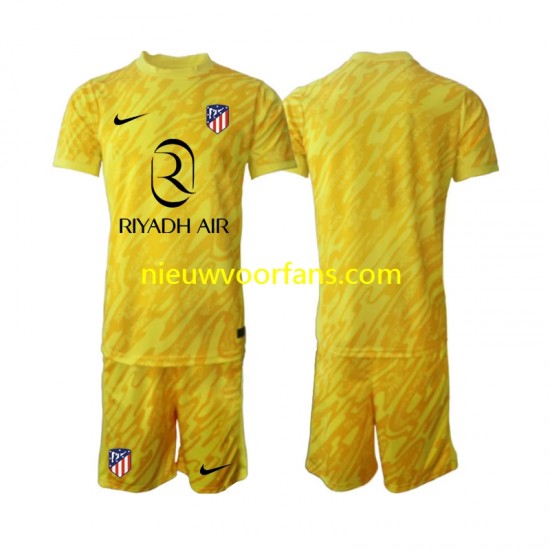 Atlético Madrid Kind Shirt met Bedrukking Doelman Derde 2024-2025 Korte Mouw
