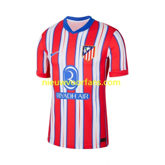 Atlético Madrid Heren Shirt met Bedrukking Thuis 2024-2025 Korte Mouw