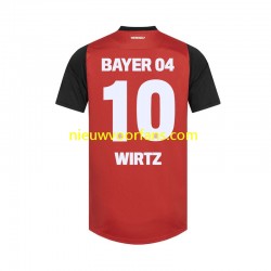 Bayer 04 Leverkusen Heren Shirt met Bedrukking Florian Wirtz 10 Thuis 2024-2025 Korte Mouw