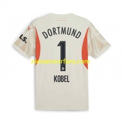 Borussia Dortmund Heren Shirt met Bedrukking Doelman Gregor Kobel 1 Thuis 2024-2025 Korte Mouw