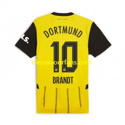 Borussia Dortmund Heren Shirt met Bedrukking Julian Brandt 10 Thuis 2024-2025 Korte Mouw