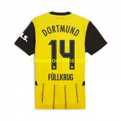 Borussia Dortmund Heren Shirt met Bedrukking Niclas Fullkrug 14 Thuis 2024-2025 Korte Mouw