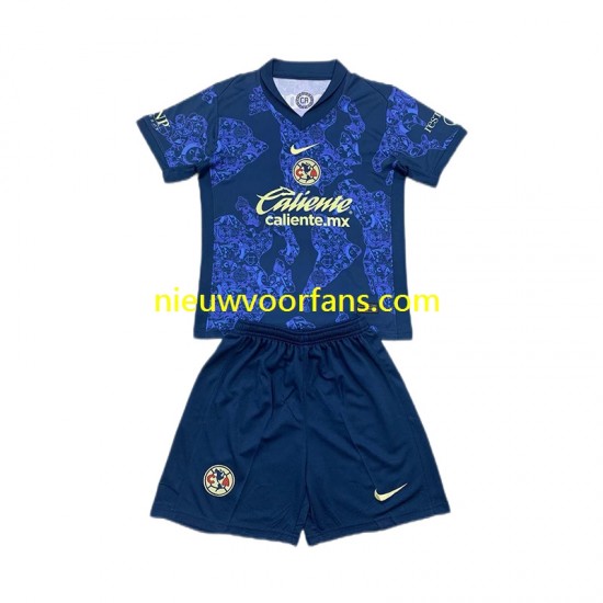 Club América Kind Shirt met Bedrukking Uit 2024-2025 Korte Mouw