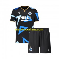 Club Brugge Kind Shirt met Bedrukking Vierde 2023-2024 Korte Mouw