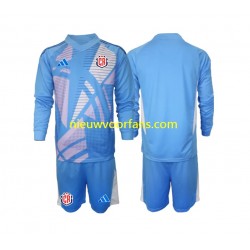 Costa Rica Kind Shirt met Bedrukking Doelman Thuis 2024 Lange Mouw