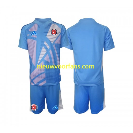 Costa Rica Kind Shirt met Bedrukking Doelman Thuis 2024 Korte Mouw