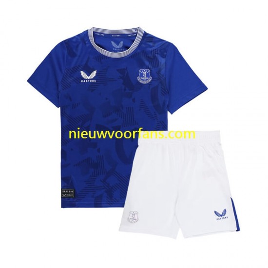 Everton Kind Shirt met Bedrukking Thuis 2024-2025 Korte Mouw