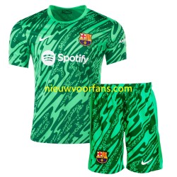 FC Barcelona Kind Shirt met Bedrukking Doelman Thuis 2024-2025 Korte Mouw