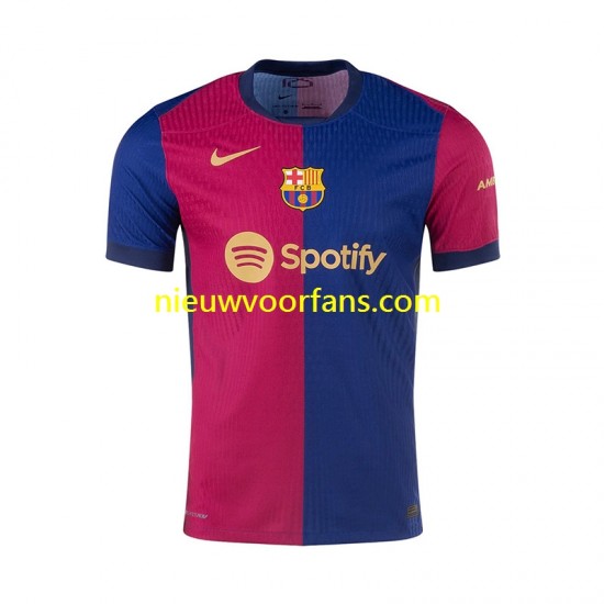 FC Barcelona Heren Shirt met Bedrukking Thuis 2024-2025 Korte Mouw