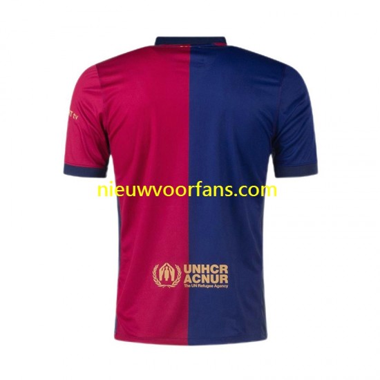 FC Barcelona Heren Shirt met Bedrukking Thuis 2024-2025 Korte Mouw