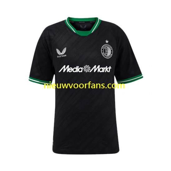 Feyenoord Rotterdam Heren Shirt met Bedrukking Uit 2024-2025 Korte Mouw