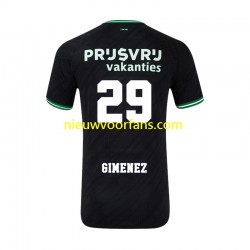 Feyenoord Rotterdam Heren Shirt met Bedrukking Santiago Gimenez 29 Uit 2024-2025 Korte Mouw
