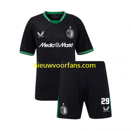 Feyenoord Rotterdam Kind Shirt met Bedrukking Santiago Gimenez 29 Uit 2024-2025 Korte Mouw