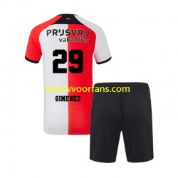 Feyenoord Rotterdam Kind Shirt met Bedrukking Santiago Gimenez 29 Thuis 2024-2025 Korte Mouw