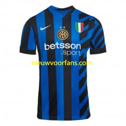 Inter Milan Heren Shirt met Bedrukking Thuis 2024-2025 Korte Mouw