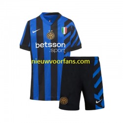 Inter Milan Kind Shirt met Bedrukking Thuis 2024-2025 Korte Mouw